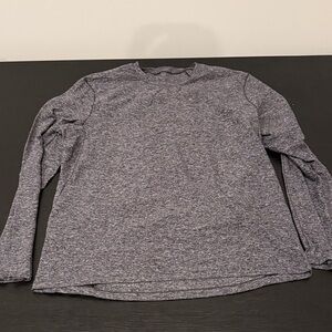 lululemon athletica Heathered Gray Long Sleeve Tee
